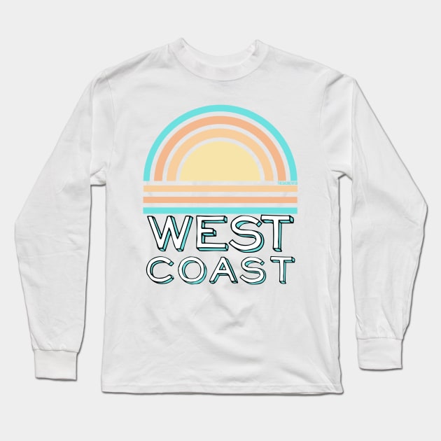 West Coast Long Sleeve T-Shirt by TheBadNewsB